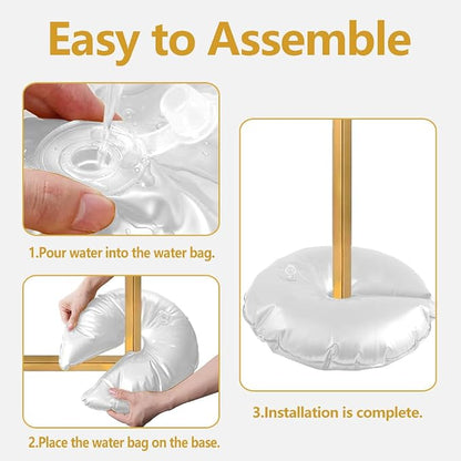 White Balloon Arch Weights, Heavy Duty Water-Filled Base Weights - Image 3