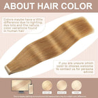 Tape in Hair Extensions Human Hair Caramel Blonde Hair Extensions 18 Inch 20pcs Remy Straight Human Hair Tape in Extensions Skin Weft Tape Extensions Human Hair
