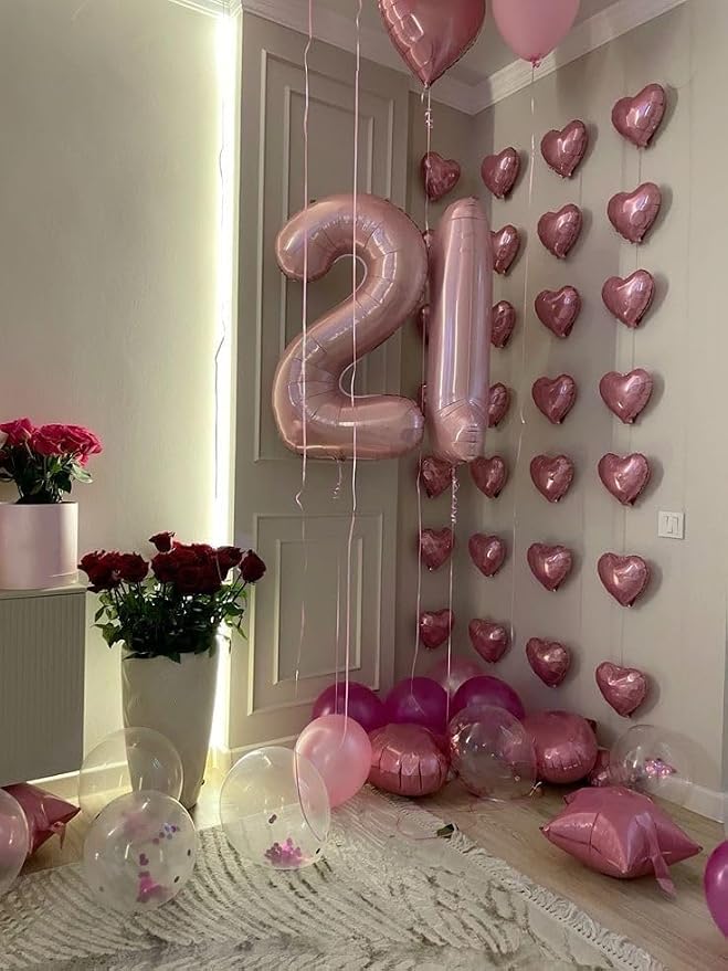 27 Balloon Number 40 Inch Pink Balloons - Image 2