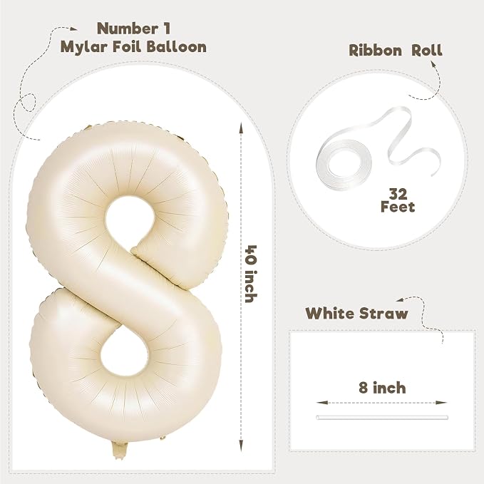 Number Balloons for Birthday Decorations - Image 2