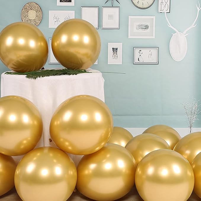 5 inch Metallic Gold Balloons - Image 6