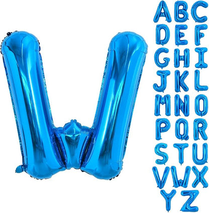 TONIFUL 40 Inch Large Blue Letter W Foil Balloons Alphabet Balloons | Giant by TONIFUL