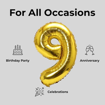 YPSelected 32 Inch Large Foil Helium Number Balloon Birthday Wedding Party 0-9 - Image 6