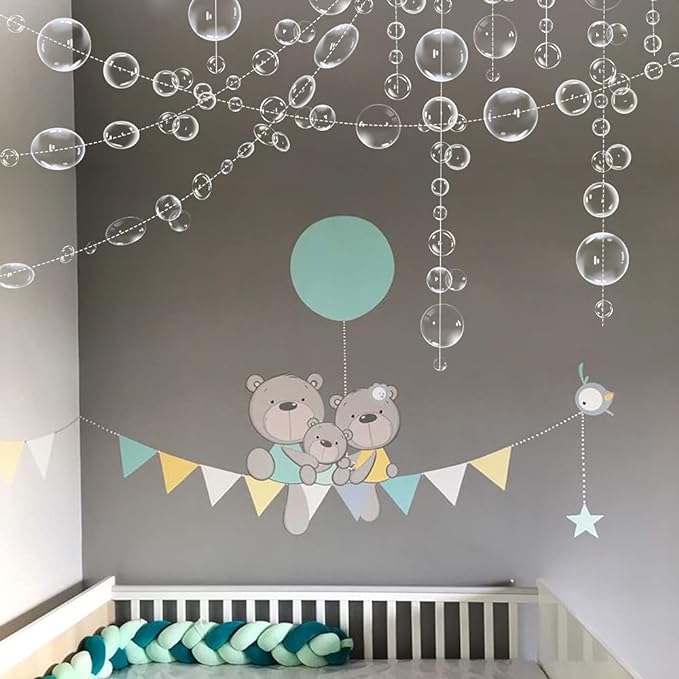 Transparent Bubble Garlands Party Streamers Mermaid Party Decoration, Hanging - Image 4
