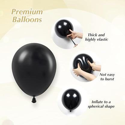 Black White and Gold balloons - Image 3