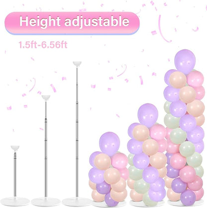 2 Sets Pastel Balloon Column Stand Kit - Image 4