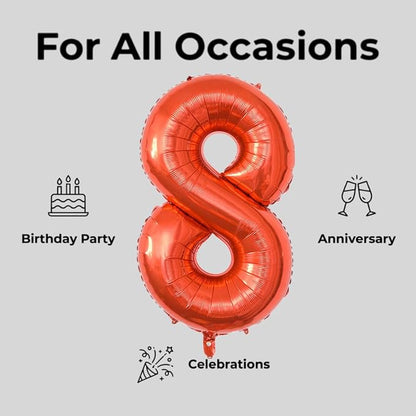YPSelected 32 Inch Large Foil Helium Number Balloon Birthday Wedding Party 0-9 - Image 5