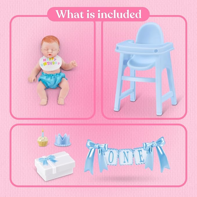 My Mini Birthday Series 1 By ZURU | 6 mini baby dolls to collect; birthday - Image 4