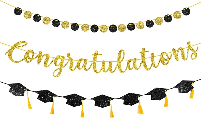 Pre-Strung Congratulations Banner Set, Retirement, Engagement Party, Ready to by Unknown