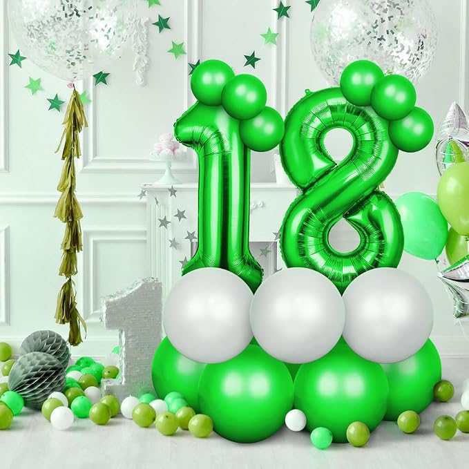 OFFCUP 40 Inch Green Number 13 Balloon - Image 5