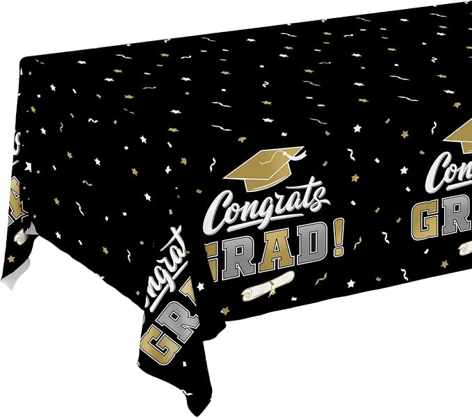 Graduation Decorations, Gongrats Grad Tablecover - Image 6