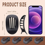 4 PCS Hair Clips Flat claw clips for women,Non Slip Hair Claw Clips for thick hair and thin hair, French ergonomic hair accessories Set