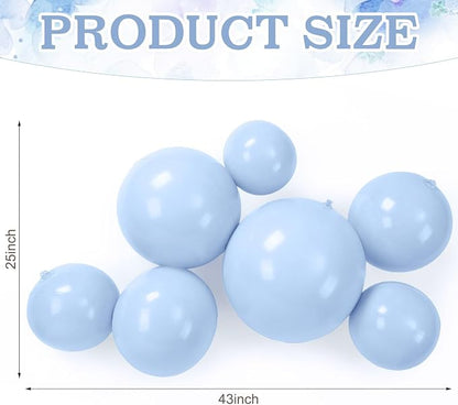 1 Set Reusable Inflatable Balloon Garland Arch Kit, Light Blue | 7 Pcs Linked - Image 2