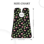 Beard Bib with 3 Suction Cups, Non-Stick Waterproof Hair Catcher Apron, Men's Shaving Essential for Grooming, Tropical Palm Tree Leaves Banana Green Leaf Cute Retro Flamingo Shave Bib