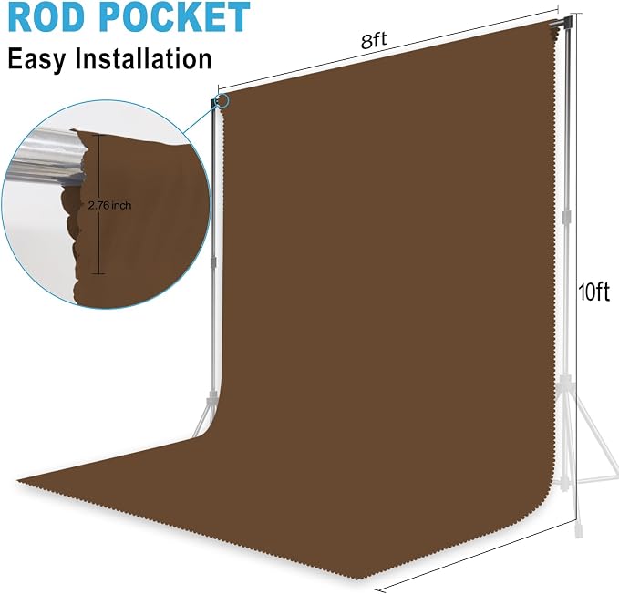 Dark Brown Photography Backdrop - Image 2