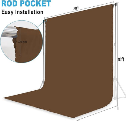 Dark Brown Photography Backdrop - Image 2