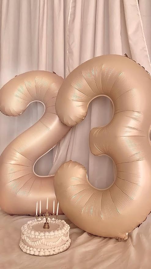 Light Brown Number 4 Balloon 40 inch, 4th Birthday Party Balloons Decoration | - Image 5