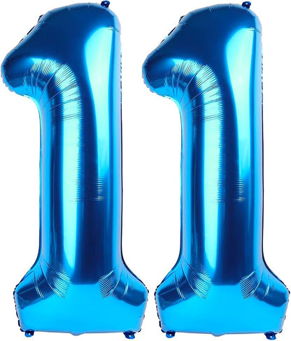 Number Balloons 11 Balloon Dark Blue by Enyeopd