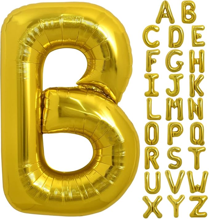 TONIFUL 40 Inch Large Gold Letter B Foil Balloons Alphabet Balloons | Giant by TONIFUL