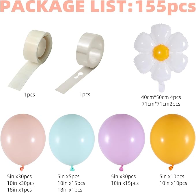 Daisy Balloon Garland Kit - Image 2