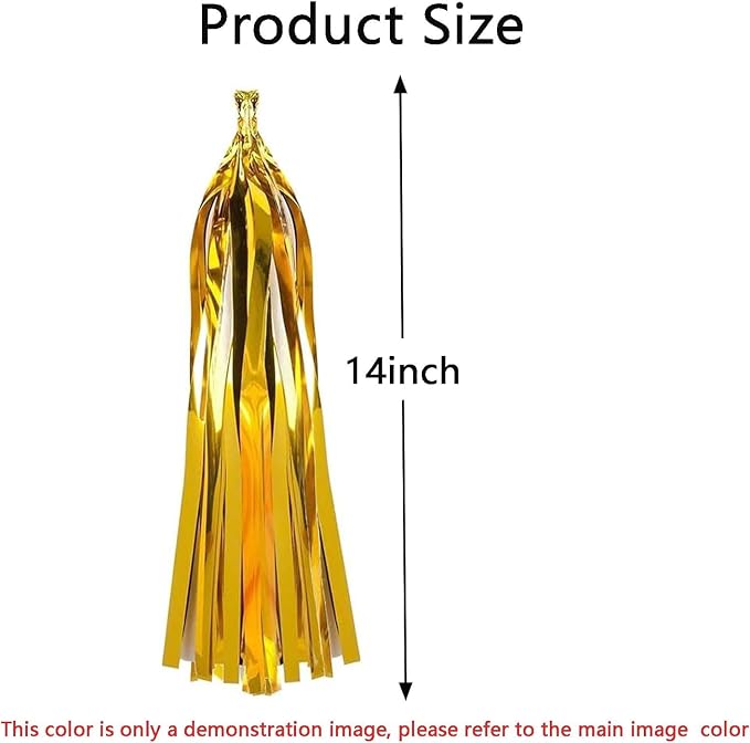 We Moment Green Light Tissue Paper Tassels Party Tassel Garland Banner - Image 4
