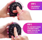 60 Minute Wind Up Timer (2 Pack) Visual Mechanical Timer, from 0 to 60 Minutes, for Kitchen, Hair Color Processing, Tanning Time, Kids' Home and Classroom Activities or Timeouts, Black