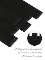 WENNALIFE Fuller Tape in Hair Extensions Human Hair, 20 inch 20pcs 80g Jet Black Remy Hair Straight Tape in Extensions Thicker Skin Weft Tape Ins Extensiones De Cabello Humano