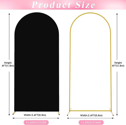 6FT Arch Backdrop Stand and Cover Set, Arch Stand - Image 2