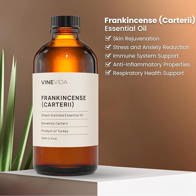 VINEVIDA Frankincense Essential Oil - Undiluted, 10 mL - DIY Candle Scents, Safe for Soap Making