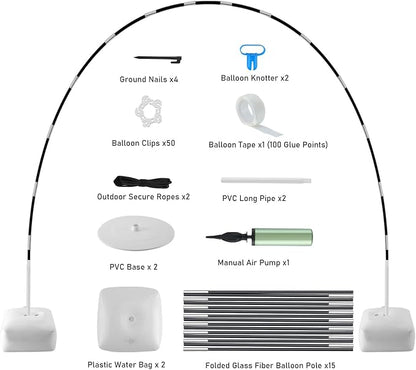 Improved Balloon Arch Kit, 10ft Wide & 9ft Tall Adjustable Balloon Arch Stand - Image 6
