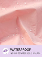 Years calm Reusable Waterproof Shower Caps for Women, Hair Caps for Showers, Double-Layer Elastic Design, for All Hairstyles, Travel-Friendly (pink)