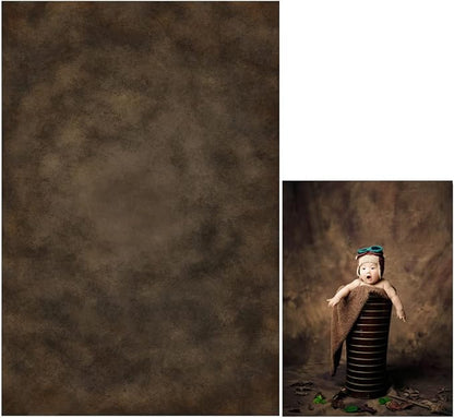 6x9ft Dark Brown Mottled Texture Photography Backdrop by HMTFOTO