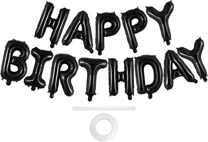 Happy Birthday Balloons Banner, Foil Balloon Personalized Name Letters Balloons by TOTAFAM