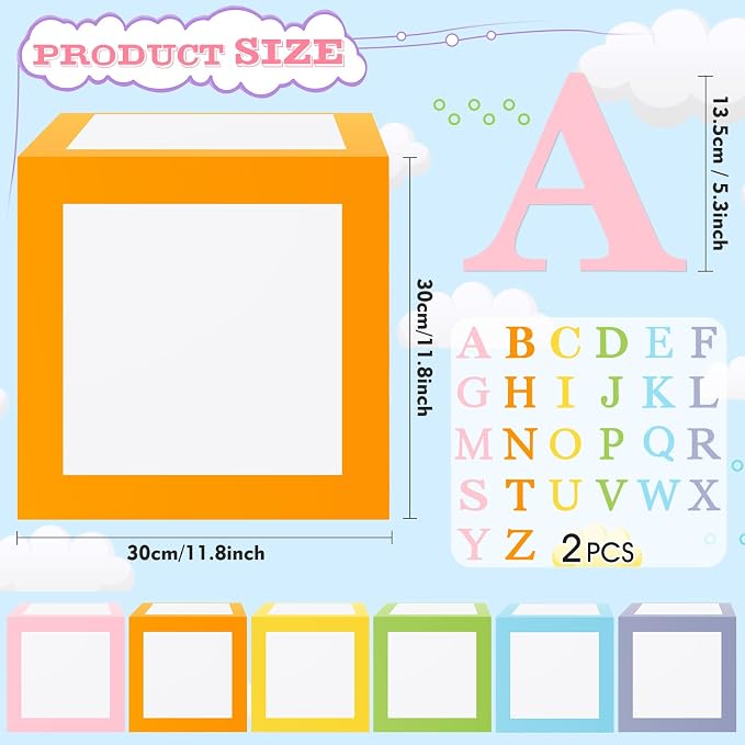 ReliThick 6 Pcs Custom Letter Toy Inspire Party Boxes - Image 2