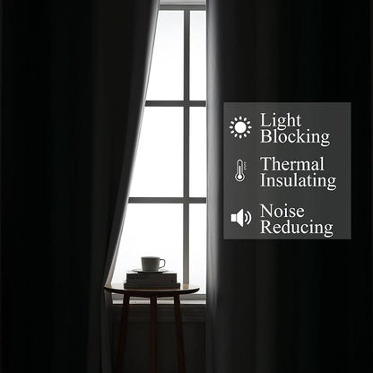 Green and Greyish White Blackout Curtains - Image 3