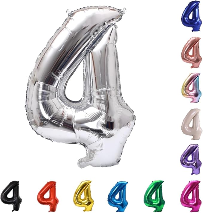 YPSelected 32 Inch Large Foil Helium Number Balloon Birthday Wedding Party 0-9 by YPSelected