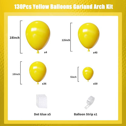 Yellow Balloons Arch Kit - Image 3