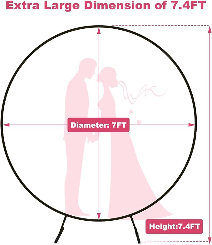 7.4FT Round Backdrop Stand - Image 7