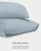 Cozy Earth Standard Pillowcases Set of 2 - Made of 100% Viscose from Bamboo, Ultra-Soft & Luxury, Woven from Naturally Breathable & Lightweight Fabric - Shore