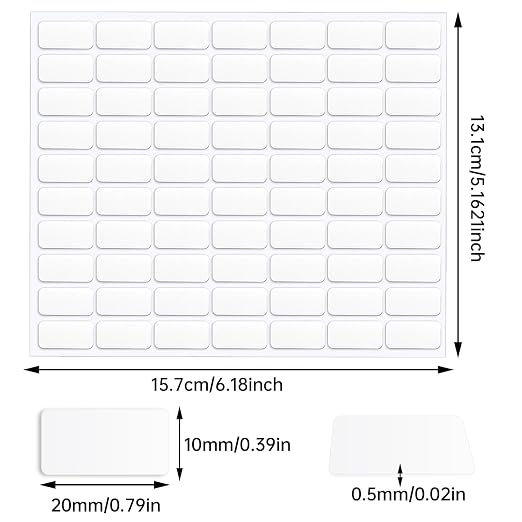 JANYUN 280 Pcs Mounting Putty, Double Sided Sticky Dots Clear Poster Putty | - Image 2
