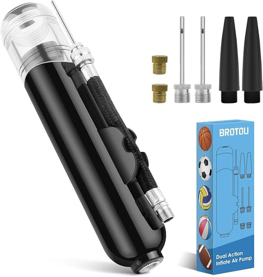 BROTOU Ball Pump, Dual Action Inflate Air Pump by BROTOU