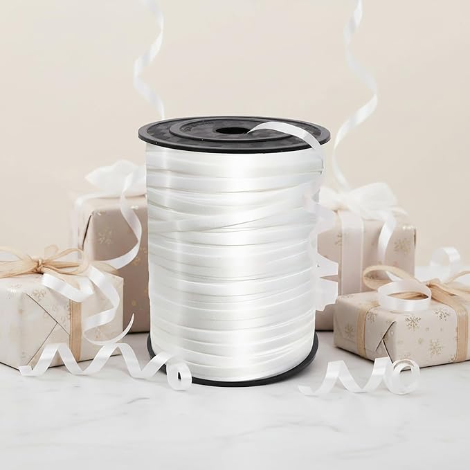 White Curling Ribbon, PP Balloon Ribbon - Image 6