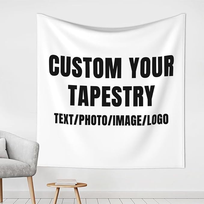 Personalized Tapestry Custom Tapestry Upload Images Banners and Signs Customize by Custom