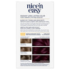 Clairol Nice'n Easy Permanent Hair Dye, 3RV Darkest Burgundy Violet Hair Color, Pack of 2