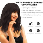 SOVONCARE Black Hair Color Depositing Conditioner Mask 5.28 OZ, Cruelty-Free