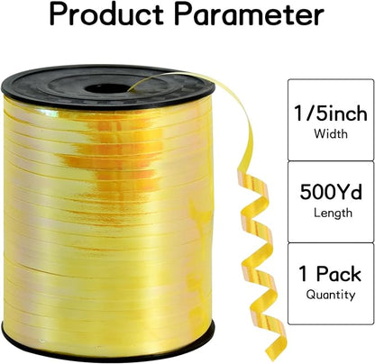 BEISHIDA 500 Yards Gold Ribbons Curling Ribbon 5mm - Image 2