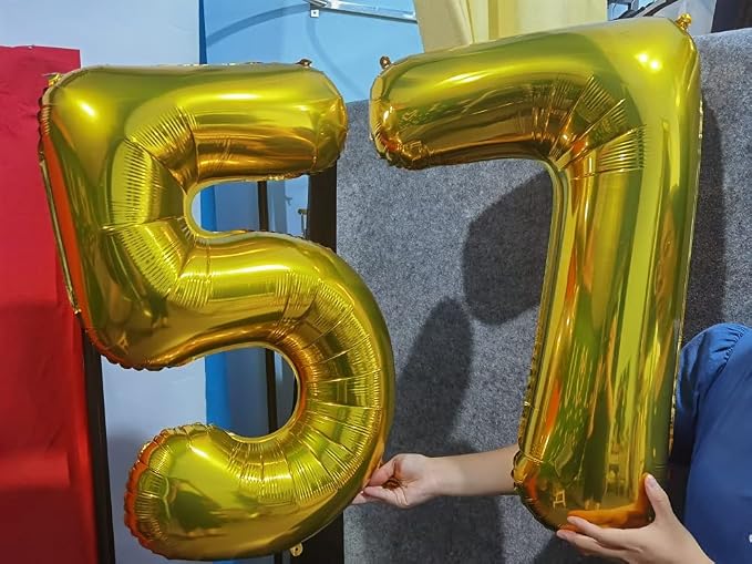 32 Inch Gold Number 3 Balloons Foil Ballon Digital Birthday Party Decoration - Image 6