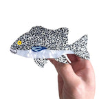 Novelty Grouper Fish Hair Clips,Cute Acetate Hair Clip,Big Claw Clips for Women,White