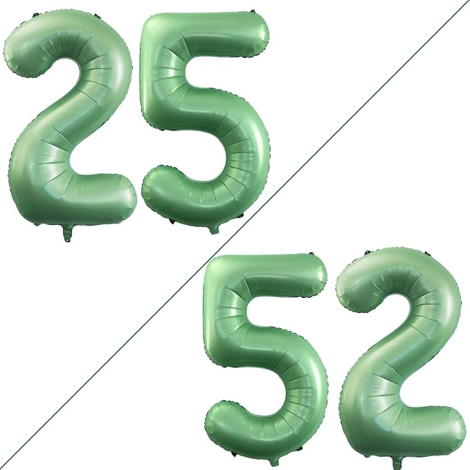 Number 25 Balloons for 25th Birthday Party Decorations, 42 Inch Jumbo Foil by GOER