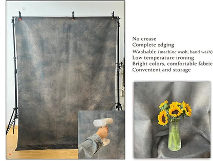 6x9ft Dark Brown Mottled Texture Photography Backdrop - Image 5